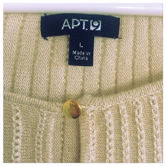 Form flattering comfortable Apt. 9 Sweater Gold - Picture 2 of 6